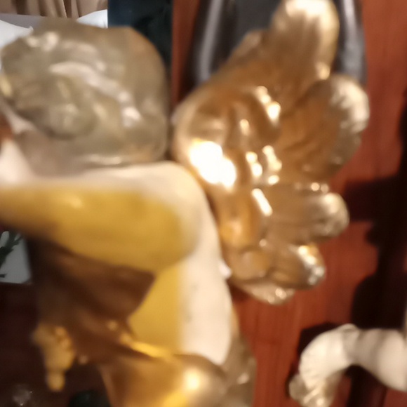 2 Angels playing the violin. Made in Germany Holiday ornaments. - Picture 4 of 6